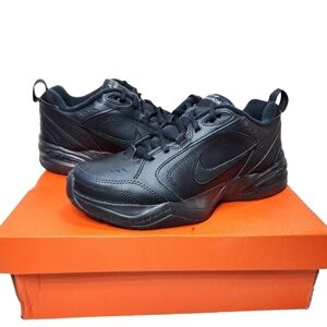 NIKE Air Monarch IV NIB Sz 8 Triple Black 415445-001